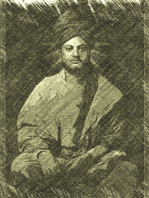 Pencil sketch of Swamiji